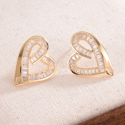 14k gold plated ear studs