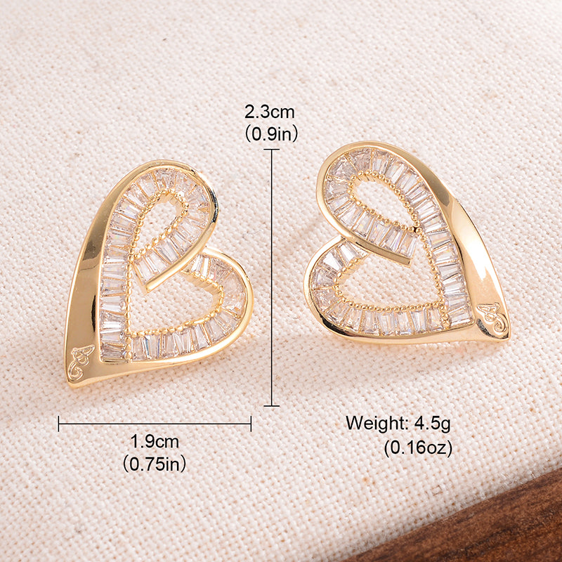 14k gold plated ear studs
