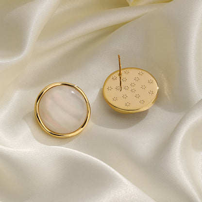 18k gold plated ear studs