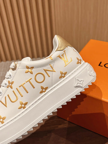 LV TIME OUT SNEAKER LITTLE WHITE SHOES - Rachellebags