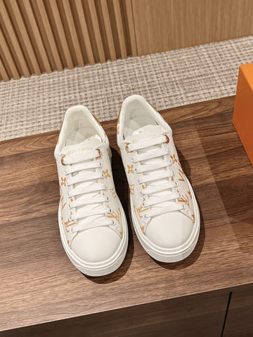 LV TIME OUT SNEAKER LITTLE WHITE SHOES - Rachellebags